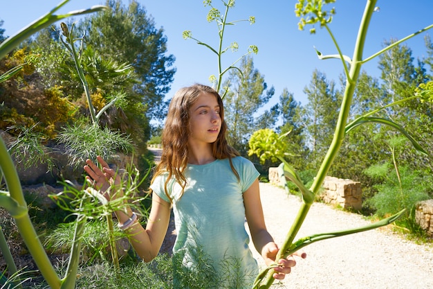 Brunette teen girl in Mediterranean track