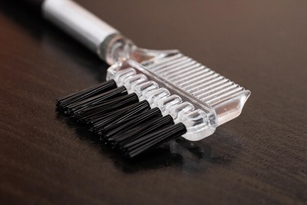 Brush for applying makeup for eyelashes close up