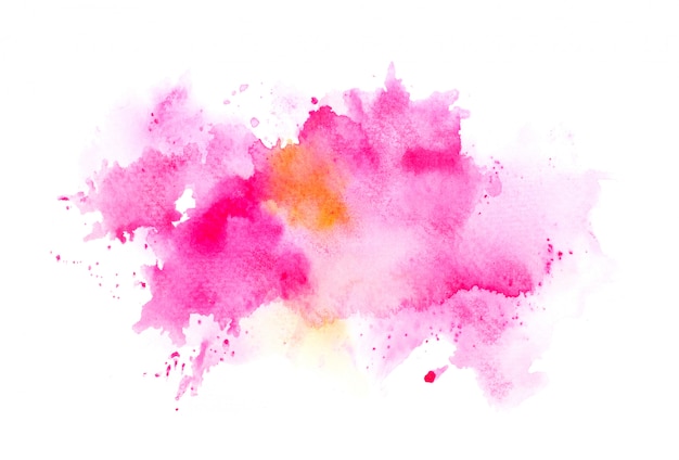 brush pink watercolor