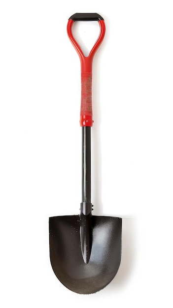 a brush with a red brush on it is in front of a white background