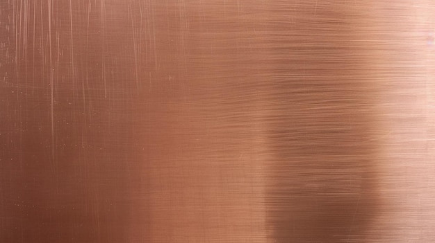 Photo brushed copper metal flat texture