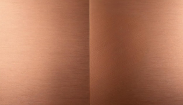 Photo a brushed copper surface with linear grain patterns and a soft matte shiny finish