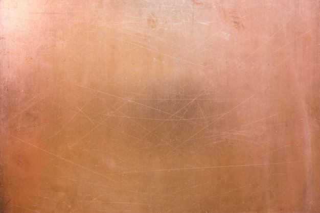 Brushed surface of brass, old plate of copper texture