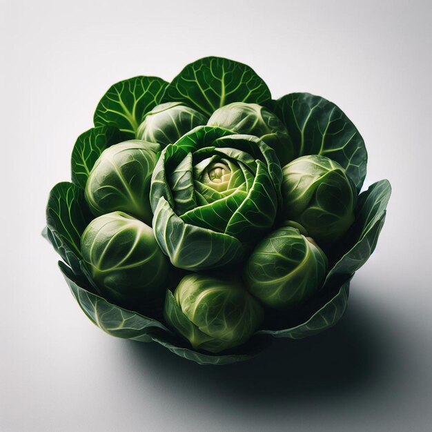 Brussels sprout whte background