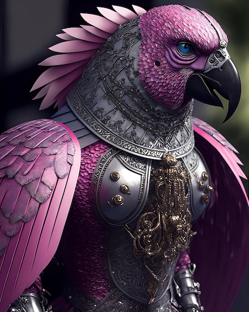 Brutal metal parrot