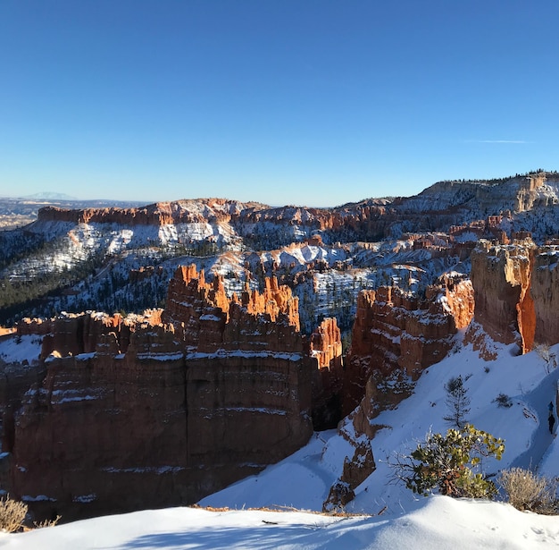 Bryce Canyon national park during winter