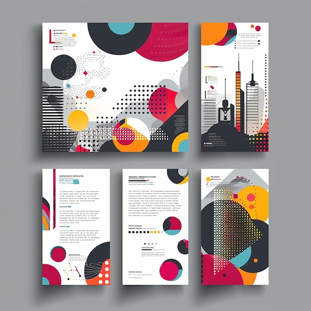 bstract banner design web template Set