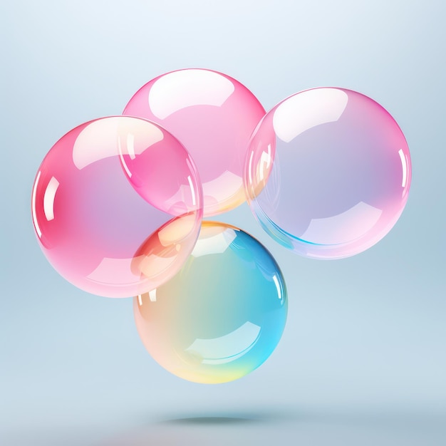 Bubble background rainbow colors