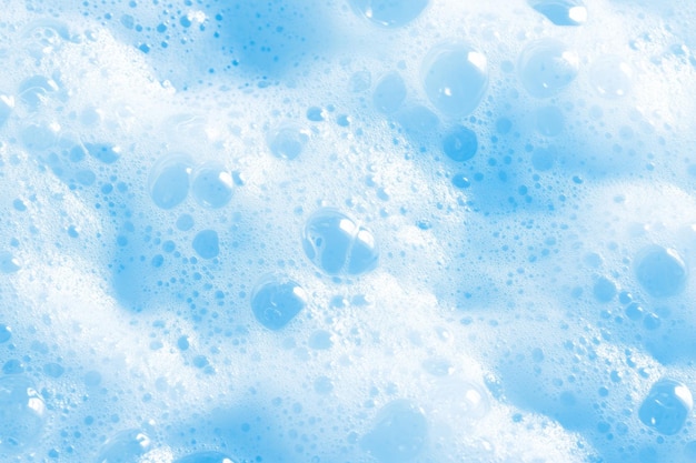 Photo bubble freshness closeup of soap suds cleansing foam