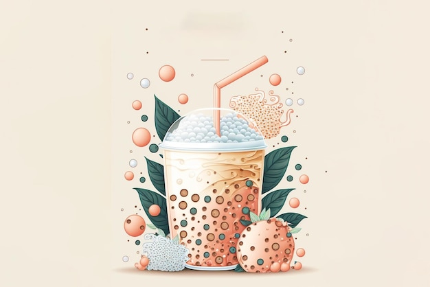 Bubble milk tea Special Promotional design