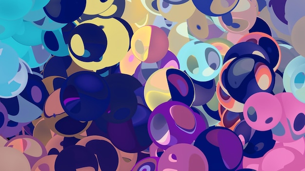 Bubble Playful Abstract Illustration Background Designs