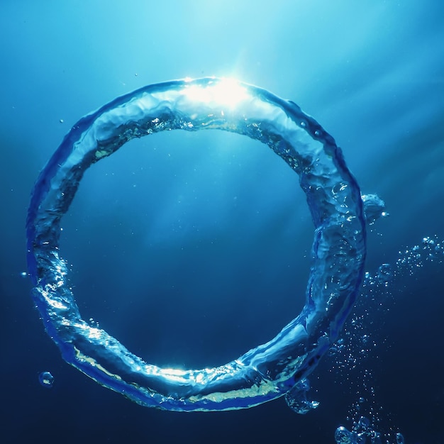 Bubble Ring Underwater, Ring Bubble.