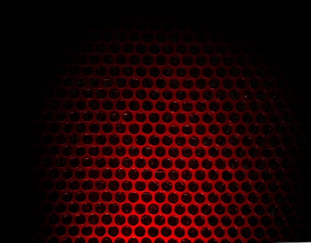 Bubble wrap lit by red light