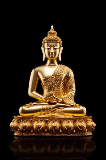 Buddha figurine with a realistic style