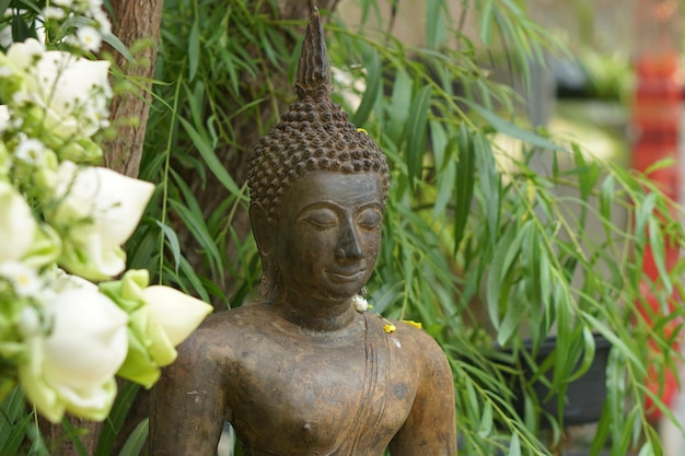 Buddha images for pouring blessings on the Songkran day