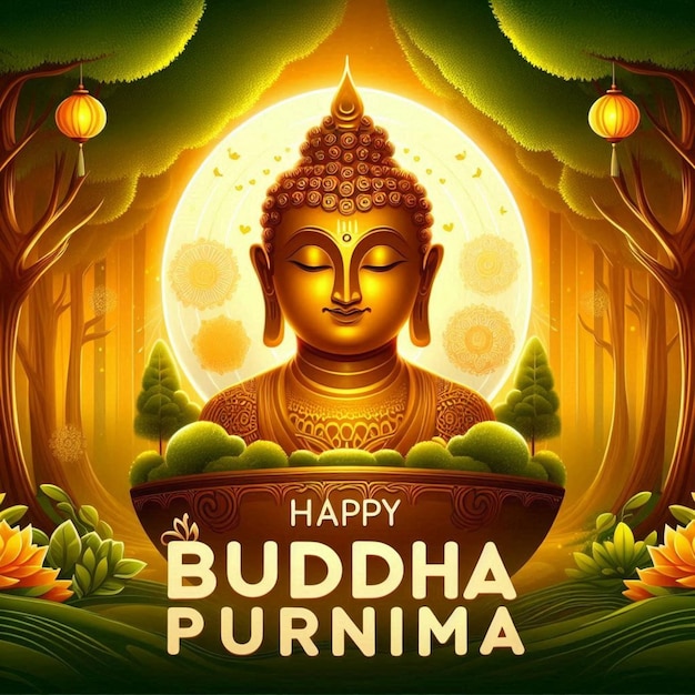 Buddha Purnima Festival social media post design