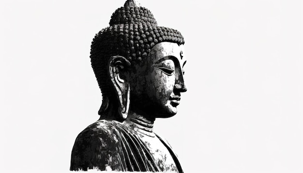 Buddha purnima or vesak day illustration Generative ai