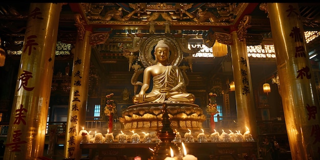 Buddha Statue Offering