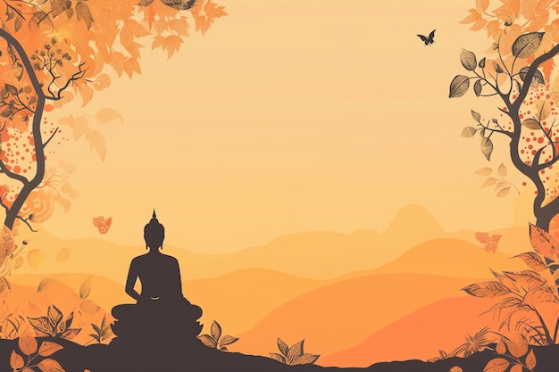 buddhism illustration background