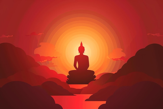 buddhism illustration background