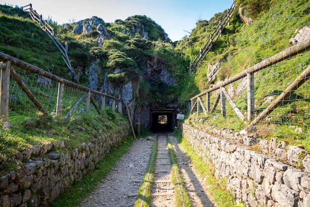 Buferrera mines Mina de Buferrera in Picos de Europa Asturias Spain