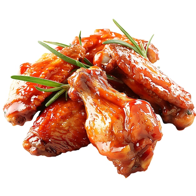 Photo buffalo wings png style on white background