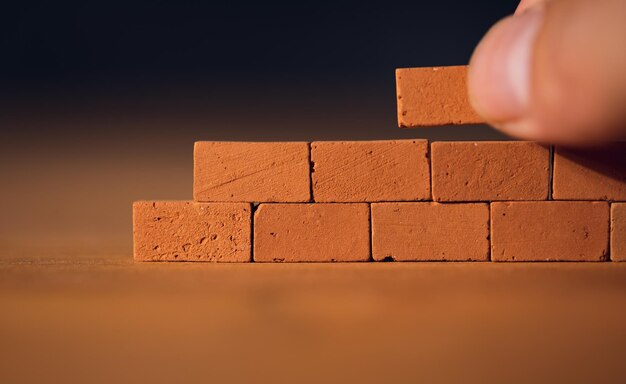 Build a toy brick wall