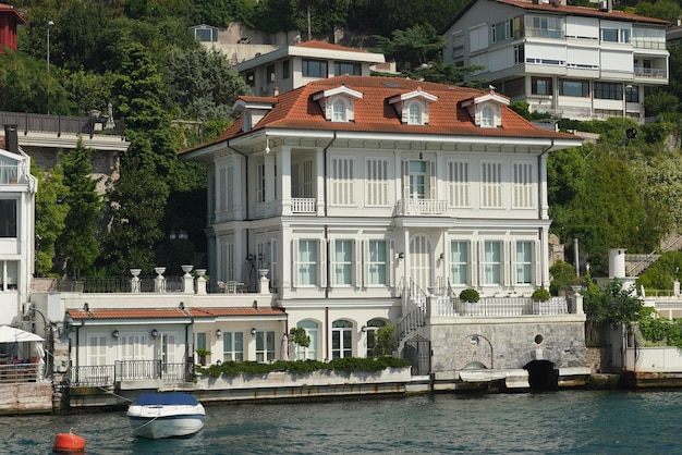 Building in Bosphorus Strait Side of Istanbul Turkiye