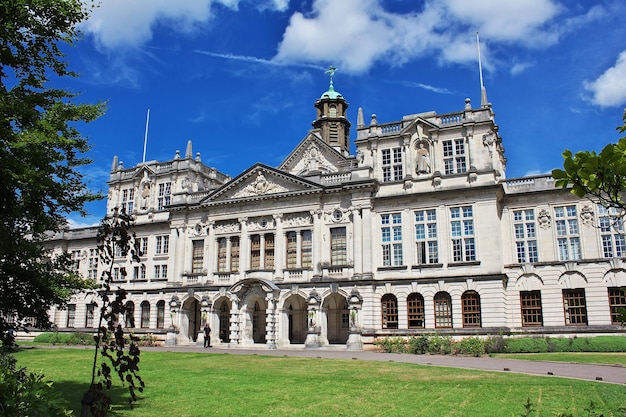 The building in Cardiff city Wales UK