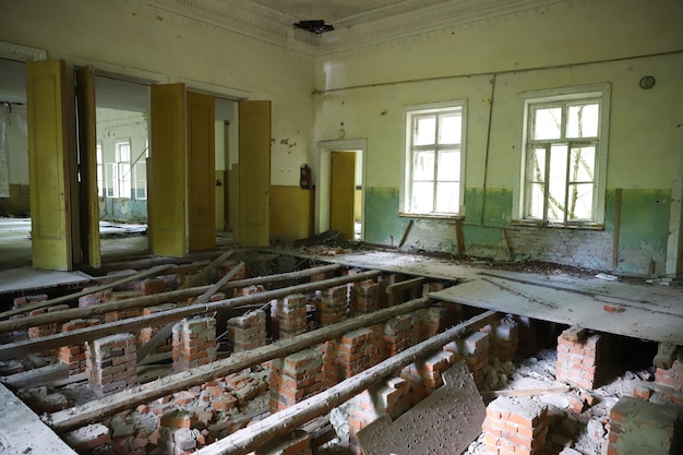 Building in Chernobyl Exclusion Zone Ukraine