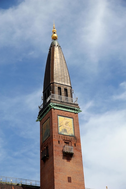 The building in Copenhagen city Denmark