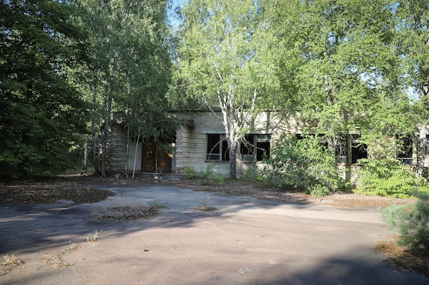 Building in Duga Radar Base Chernobyl Exclusion Zone Ukraine