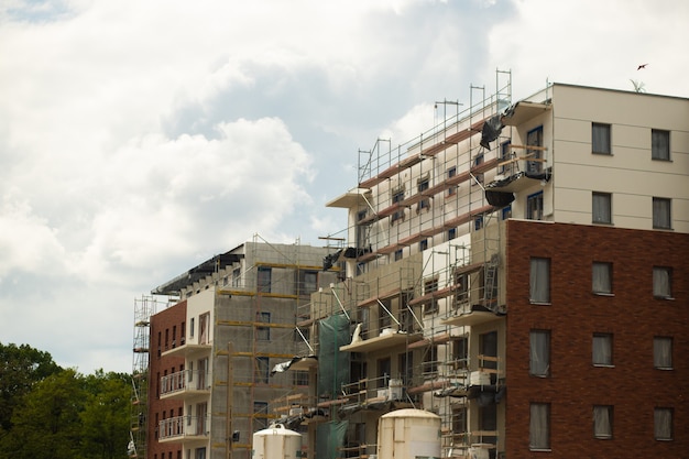 Building of estates and sky