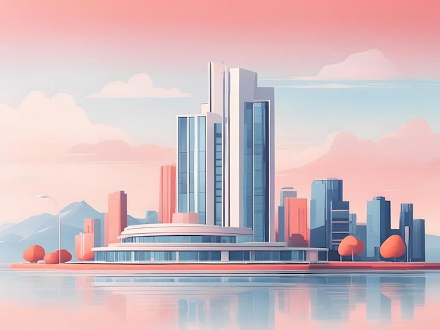 building flat illustration