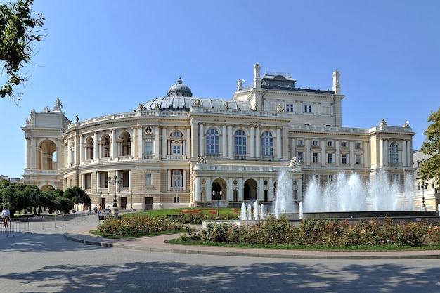 Building of the opera and ballet theatre in Odessa Ukraine