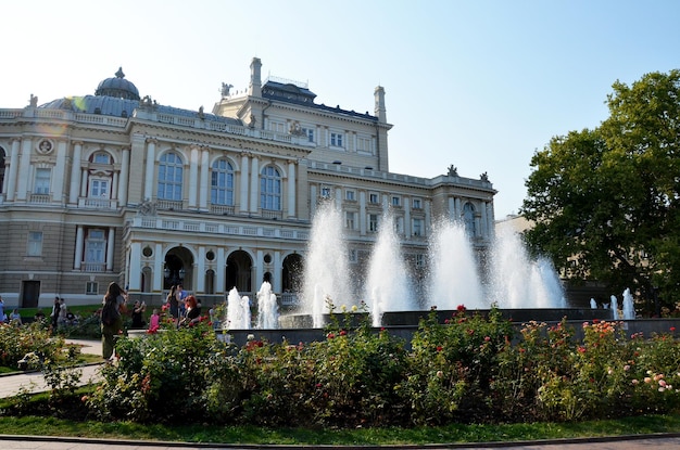 The building of the opera house in Odessa