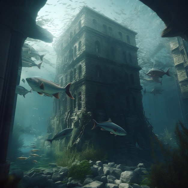 A building underwater