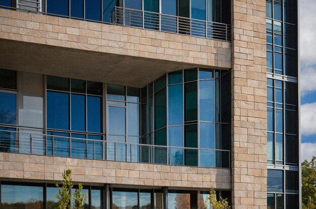 a building with a balcony that has a balcony on the side