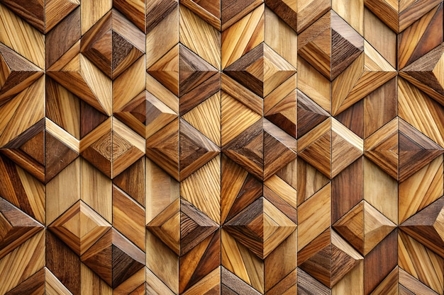 a building with a brown wall with a square pattern of wood