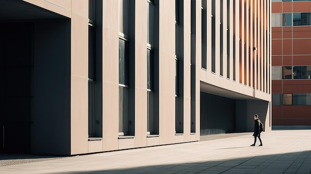 A building with a large window that says'the word'on it '