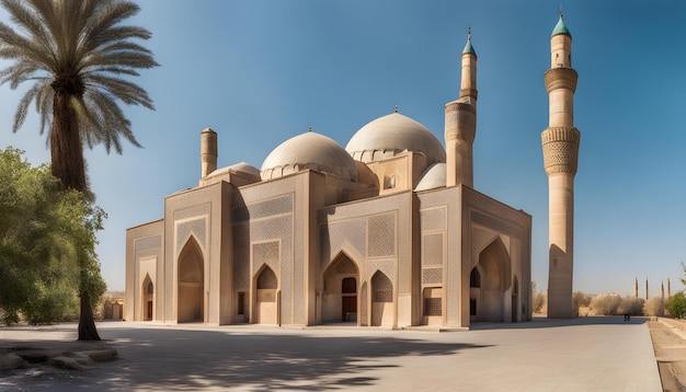 a building with a minaret that has a minaret