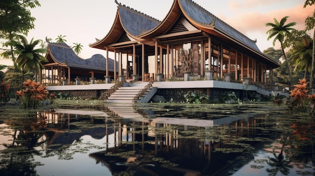 a building with a roof that says quot a temple quot