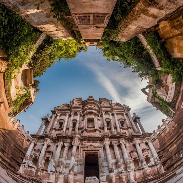 Photo a building with a sign that saysde de laon it