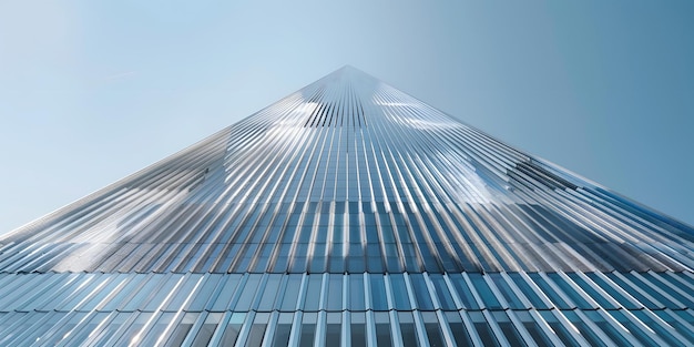 a building with a sky background