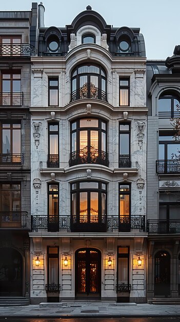 a building with a window that says  sunset  on the side