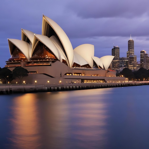 a building with the words sydney opera house on the top