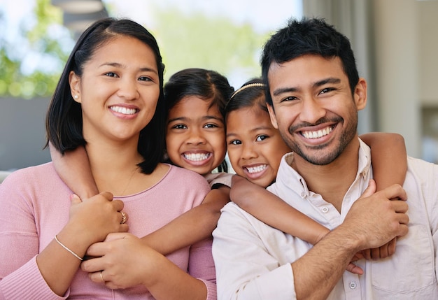 Building a wonderful life together Shot of a young family relaxing together at home