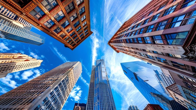 Buildings view In Chicago City