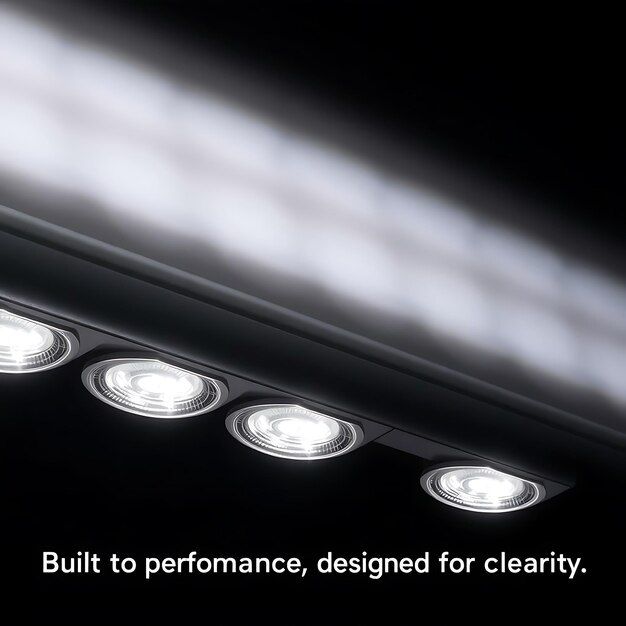 Photo built for performance designed for clarity our innovative lights