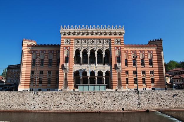 The bulding in Sarajevo city in Bosnia and Herzegovina